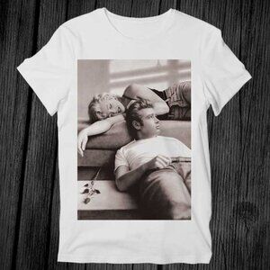 Marilyn Monroe James Dean Love T Shirt Unisex Adult Mens Womens Gift Cool Music